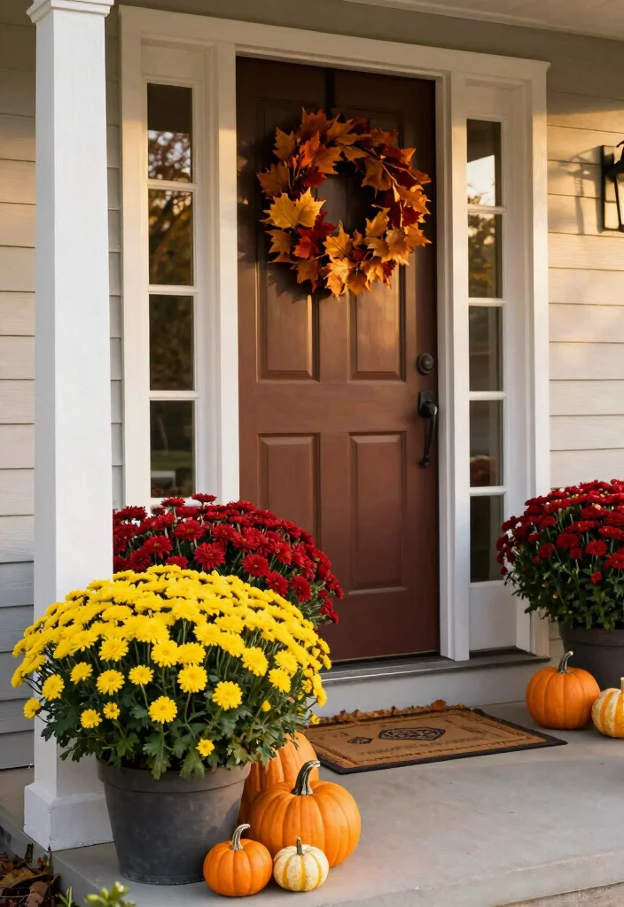 15 Front Door Flower Pots Ideas That Boost Curb Appeal - 7. Seasonal Décor Updates 1