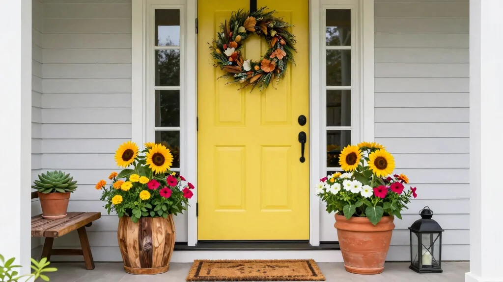 15 Front Door Flower Pots Ideas That Boost Curb Appeal