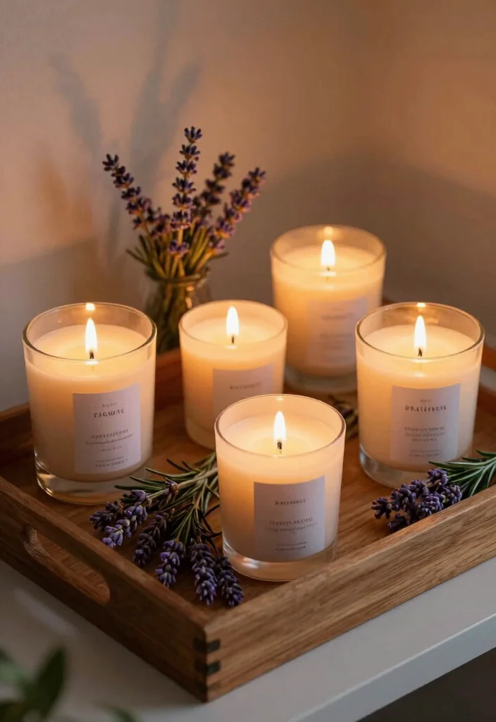 15 Gardening Gift Basket Ideas That Feel Thoughtful - 10. Garden-Themed Candles 1