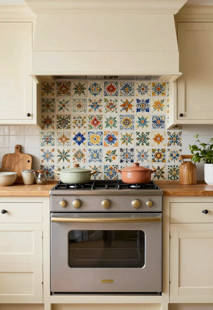 15 Modern Farmhouse Backsplash Ideas With Clean Rustic Touch - 8. Farmhouse-Style Transfer Tiles 1
