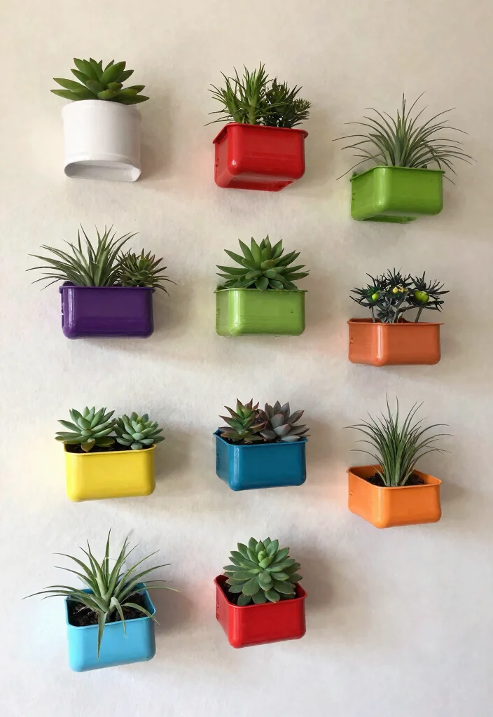 15 PVC Planter Ideas With Creative DIY Style - 4. PVC Pipe Wall Art Planters 1
