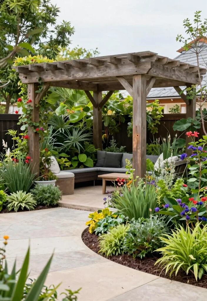 15 Pergola Design Ideas With Modern Outdoor Style - 15. Sustainable Landscaping 1