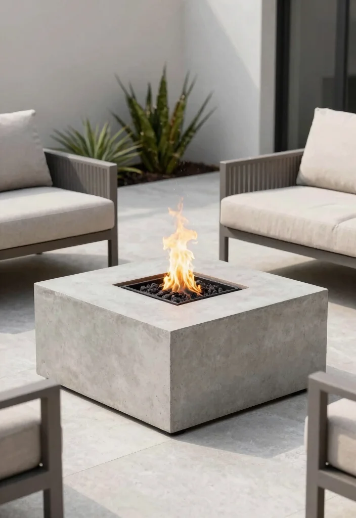 15 Small Fire Pit Ideas Perfect for Compact Spaces - 11. Minimalist Fire Pit 1