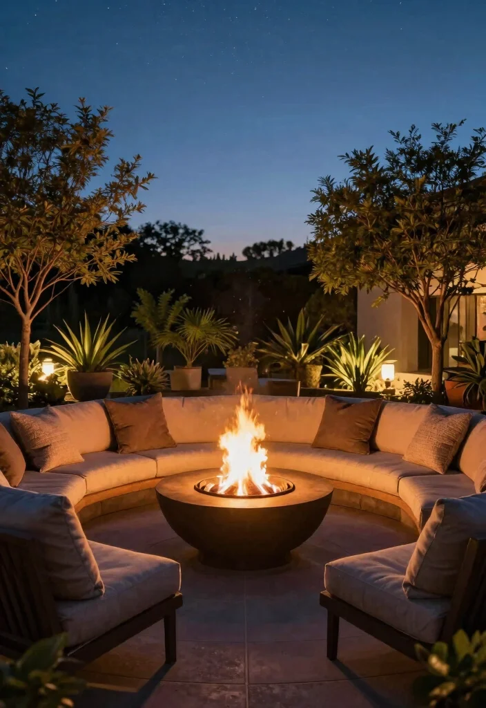 15 Small Fire Pit Ideas Perfect for Compact Spaces - 5. Bowl Fire Pit with Seating Area 1