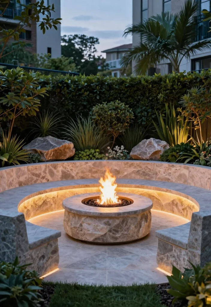 15 Small Fire Pit Ideas Perfect for Compact Spaces - 6. Custom Built Fire Pit 1