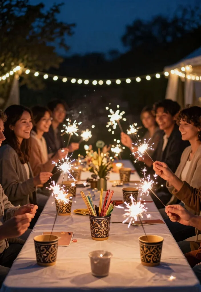 16 4th of July Decorations Outdoor Ideas With Festive Vibes - 14. Sparkling Sparklers 1