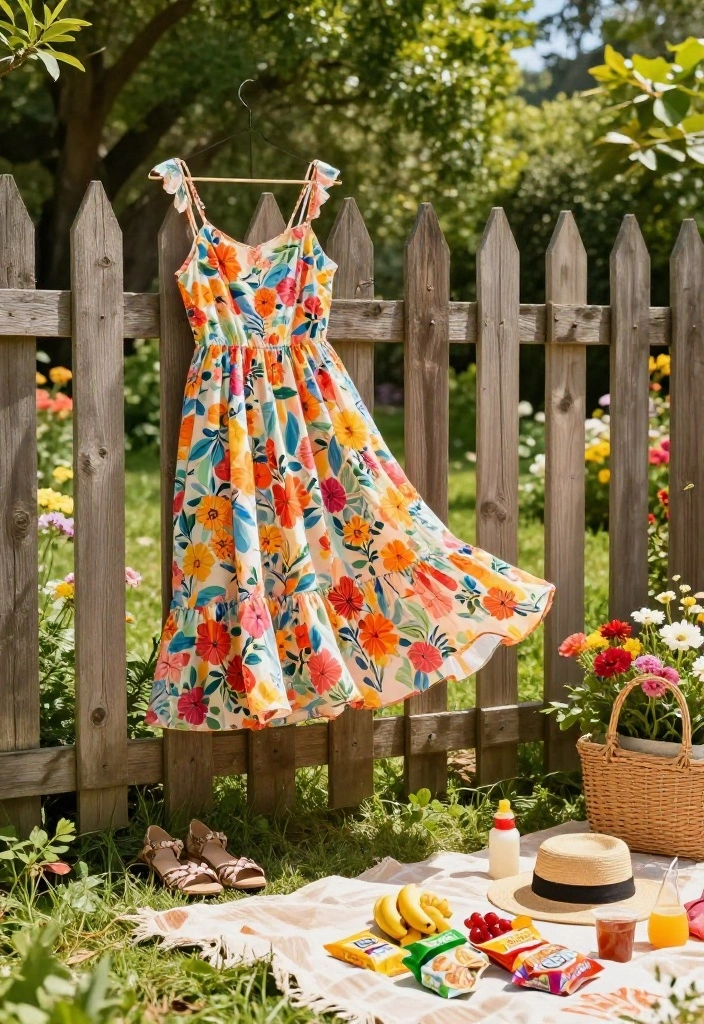16 Backyard BBQ Outfit Ideas That Look Effortlessly Cool - 1. Flowy Sundress Magic 1