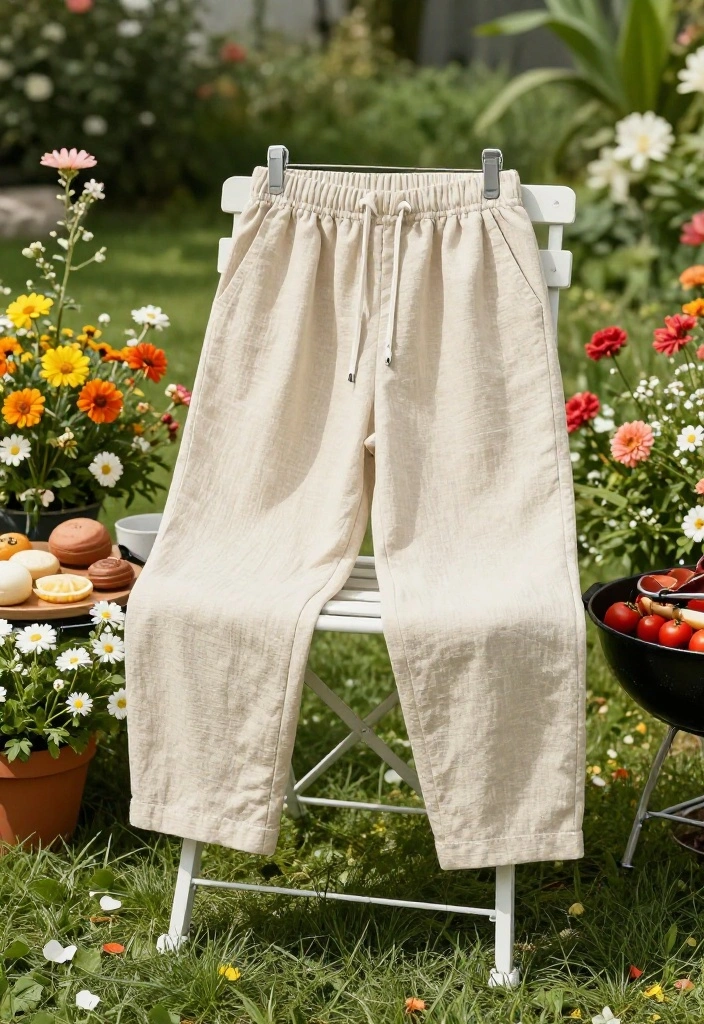 16 Backyard BBQ Outfit Ideas That Look Effortlessly Cool - 12. Airy Linen Pants 1