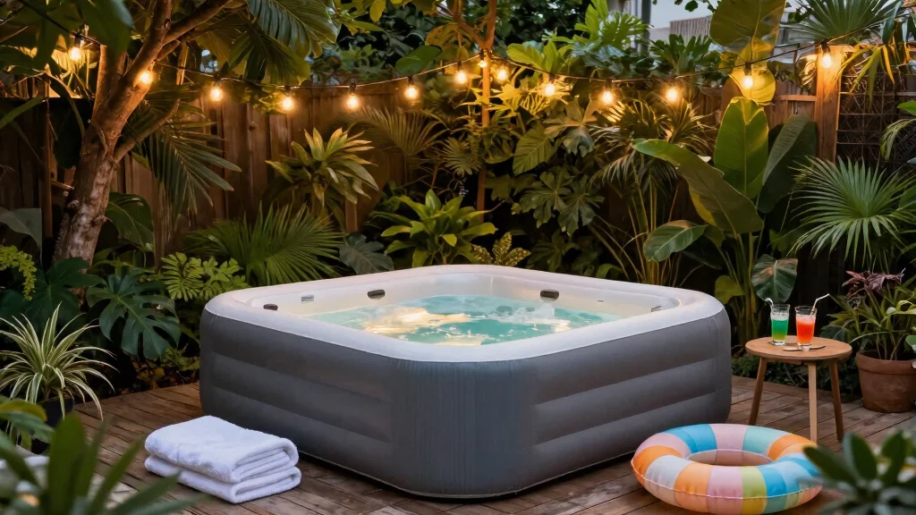 16 Blow Up Hot Tub Ideas for Your Backyard with Fun Relaxing Vibes