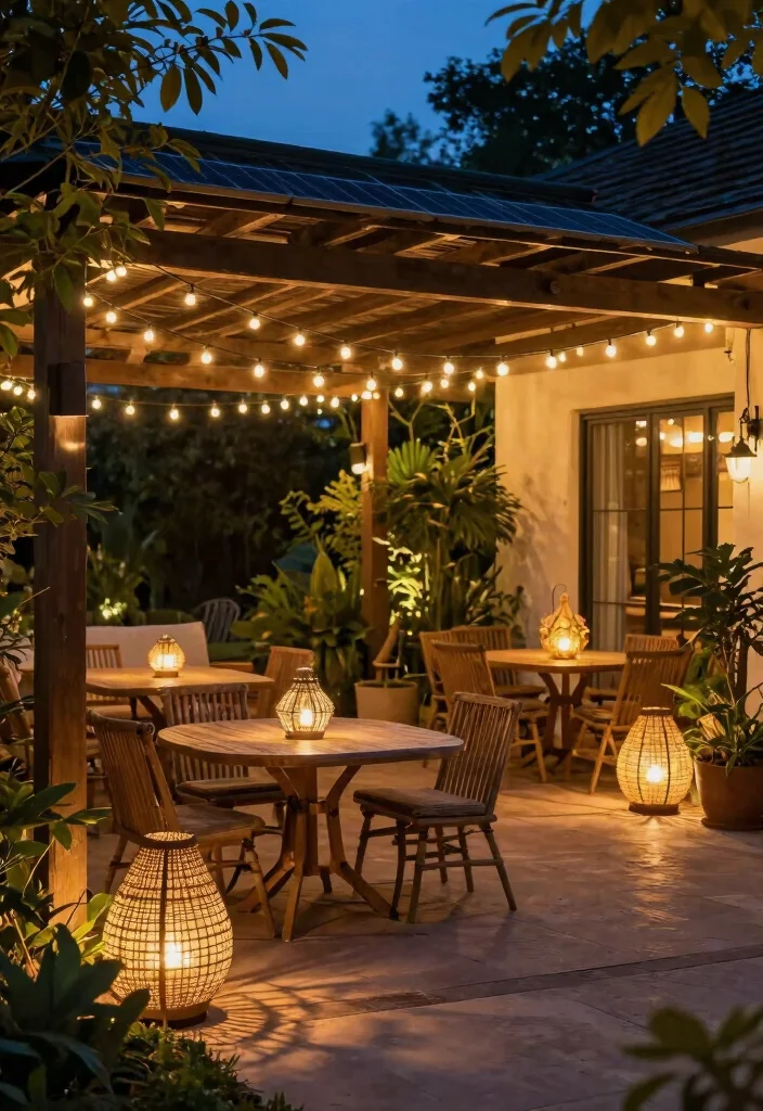 16 Extended Covered Patio Ideas With Extra Living Space - 11. Ambient Lighting with a Purpose 1