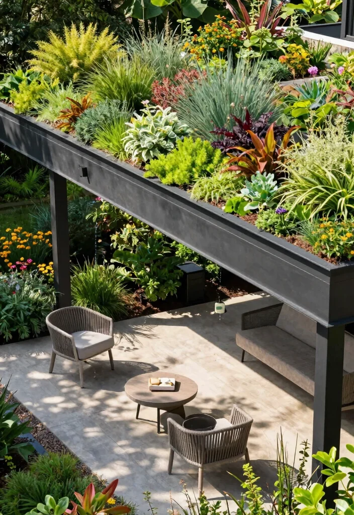 16 Extended Covered Patio Ideas With Extra Living Space - 2. Green Roof Overhang 1