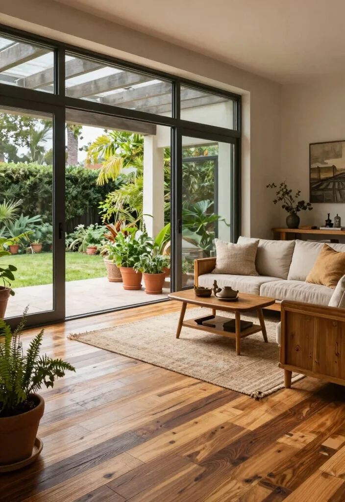 16 Extended Covered Patio Ideas With Extra Living Space - 4. Indoor-Outdoor Living Room 1