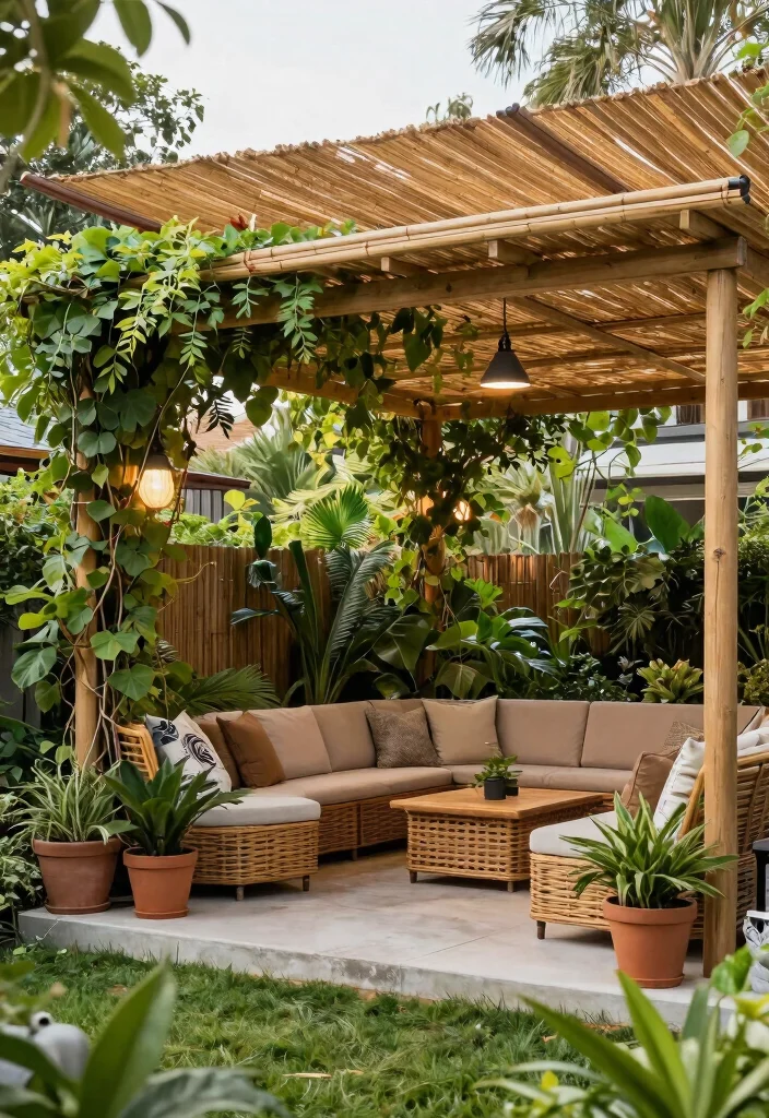 16 Extended Covered Patio Ideas With Extra Living Space - 9. Sustainable Shade Structures 1