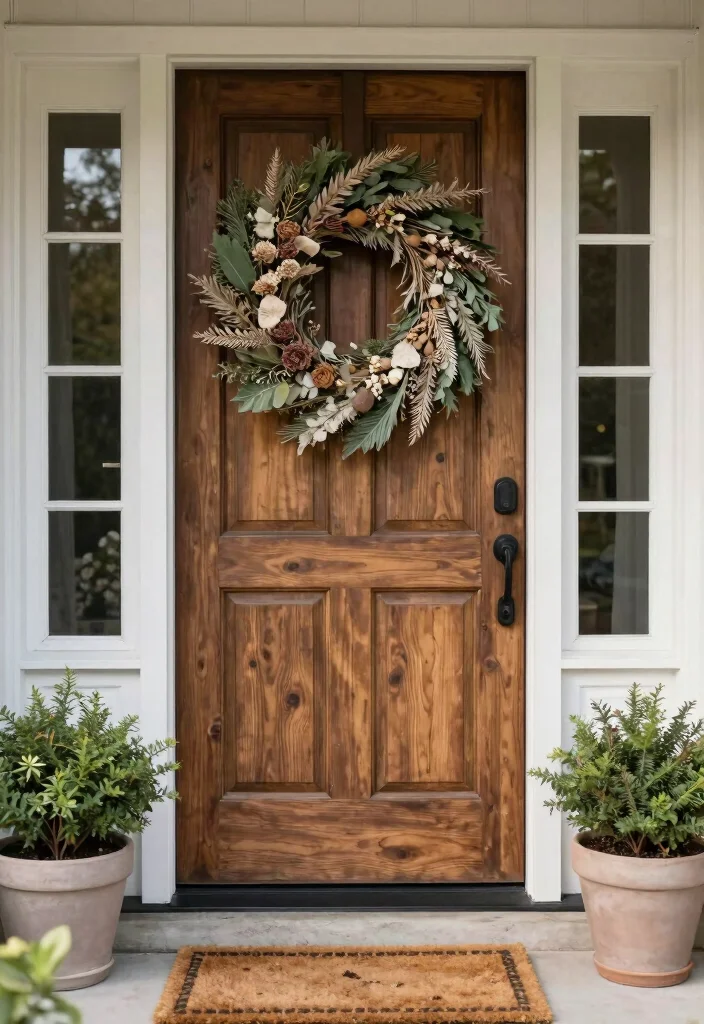 16 Farmhouse Wall Decor Ideas With Rustic Charm - 16. Seasonal Wreaths 1