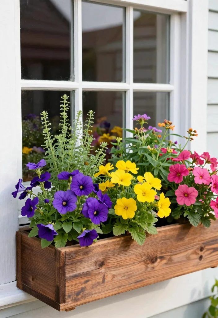 16 Indoor Outdoor Planter Ideas With Versatile Style - 12. Stylish Window Boxes 1