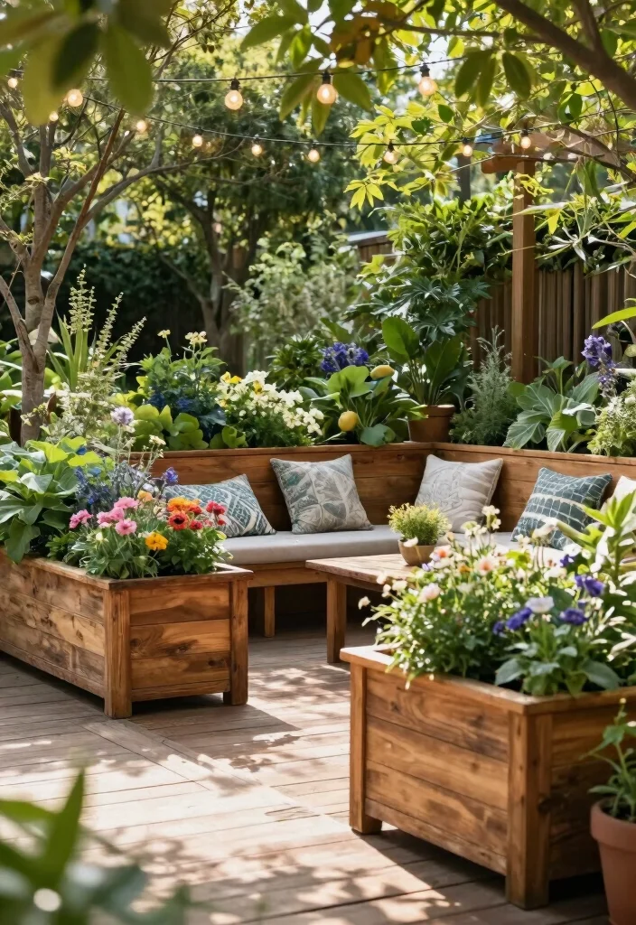 16 Indoor Outdoor Planter Ideas With Versatile Style - 2. Wooden Wonders 1