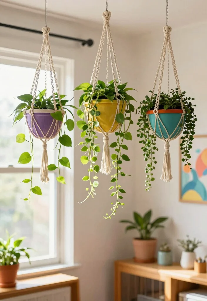 16 Indoor Outdoor Planter Ideas With Versatile Style - 5. Hanging Planters 1