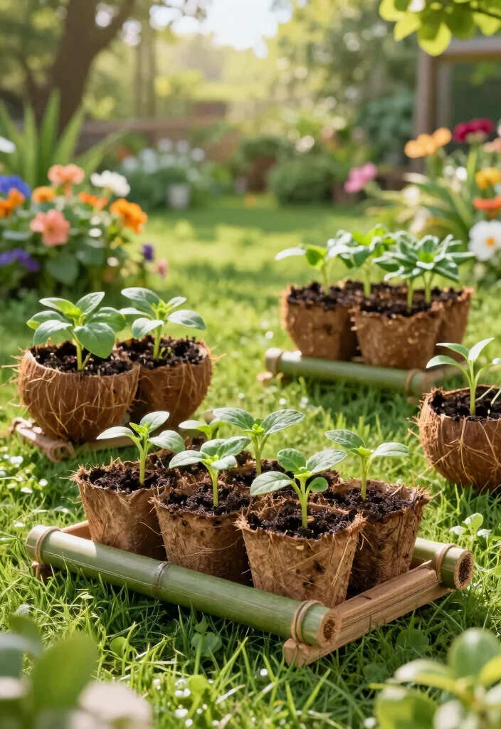 16 Indoor Outdoor Planter Ideas With Versatile Style - 9. Eco-Friendly Biodegradable Planters 1