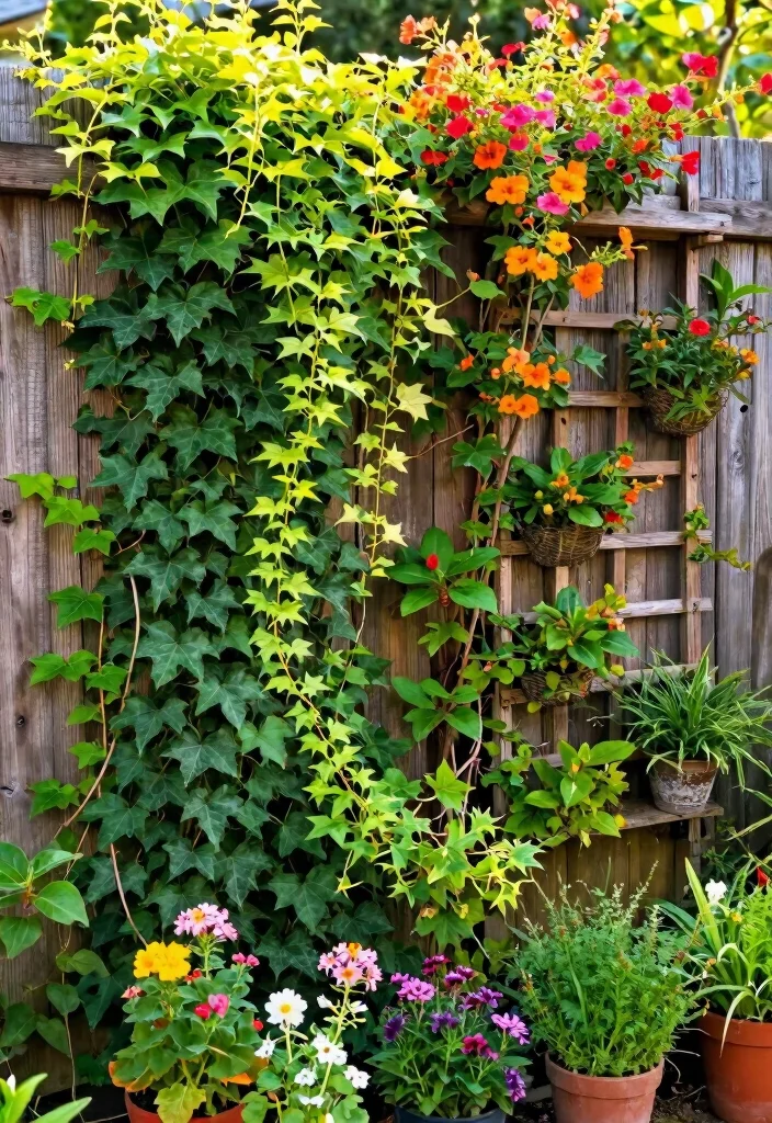 16 Outdoor Fence Ideas With Stylish Privacy Solutions - 1. Vertical Garden Fencing 1