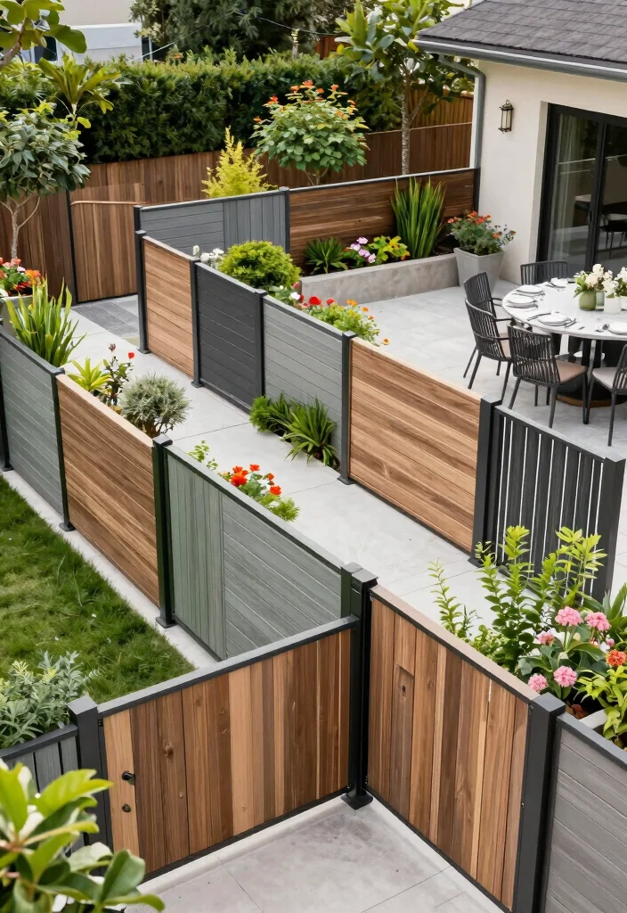 16 Outdoor Fence Ideas With Stylish Privacy Solutions - 13. Customizable Modular Fencing 1