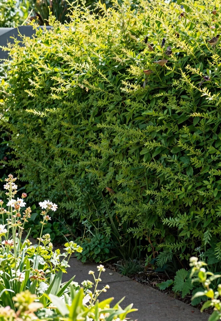 16 Outdoor Fence Ideas With Stylish Privacy Solutions - 4. Living Hedge Fencing 1