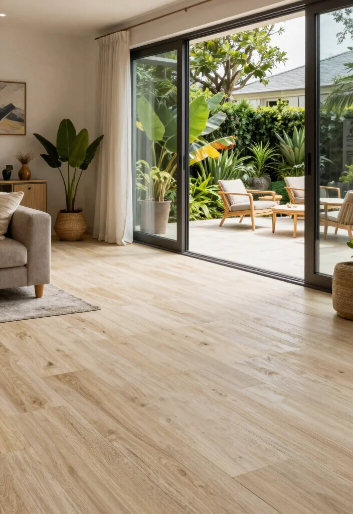 16 Sliding Patio Doors Ideas With Seamless Indoor Outdoor Flow - 10. Seamless Flooring Transition 1