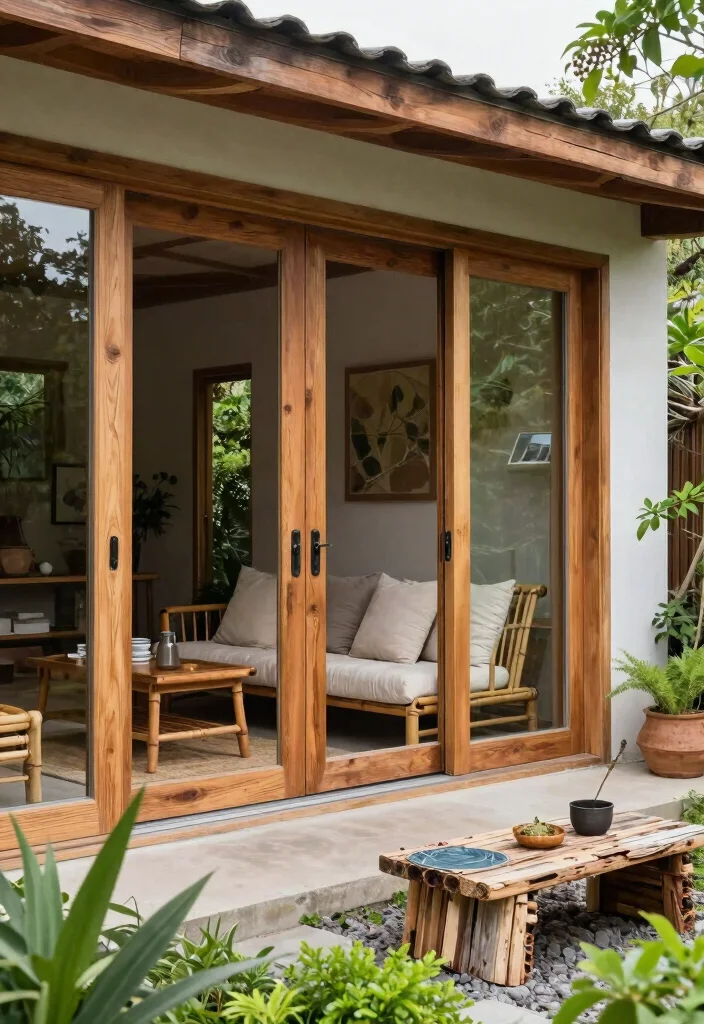 16 Sliding Patio Doors Ideas With Seamless Indoor Outdoor Flow - 5. Eco-Friendly Materials 1