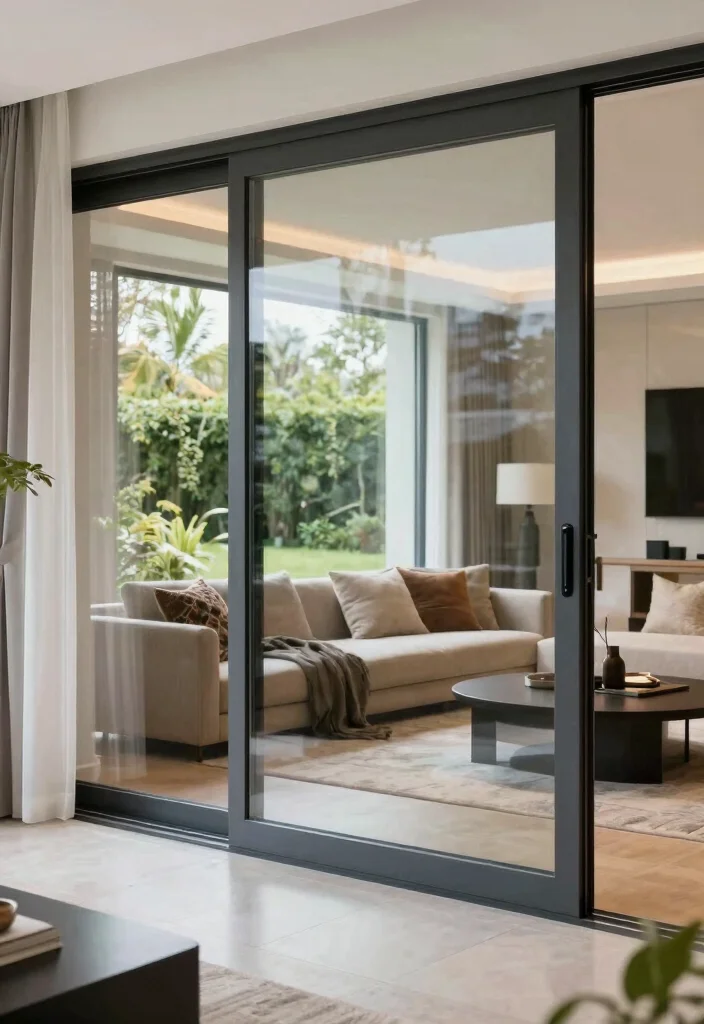 16 Sliding Patio Doors Ideas With Seamless Indoor Outdoor Flow - 8. Smart Glass Technology 1