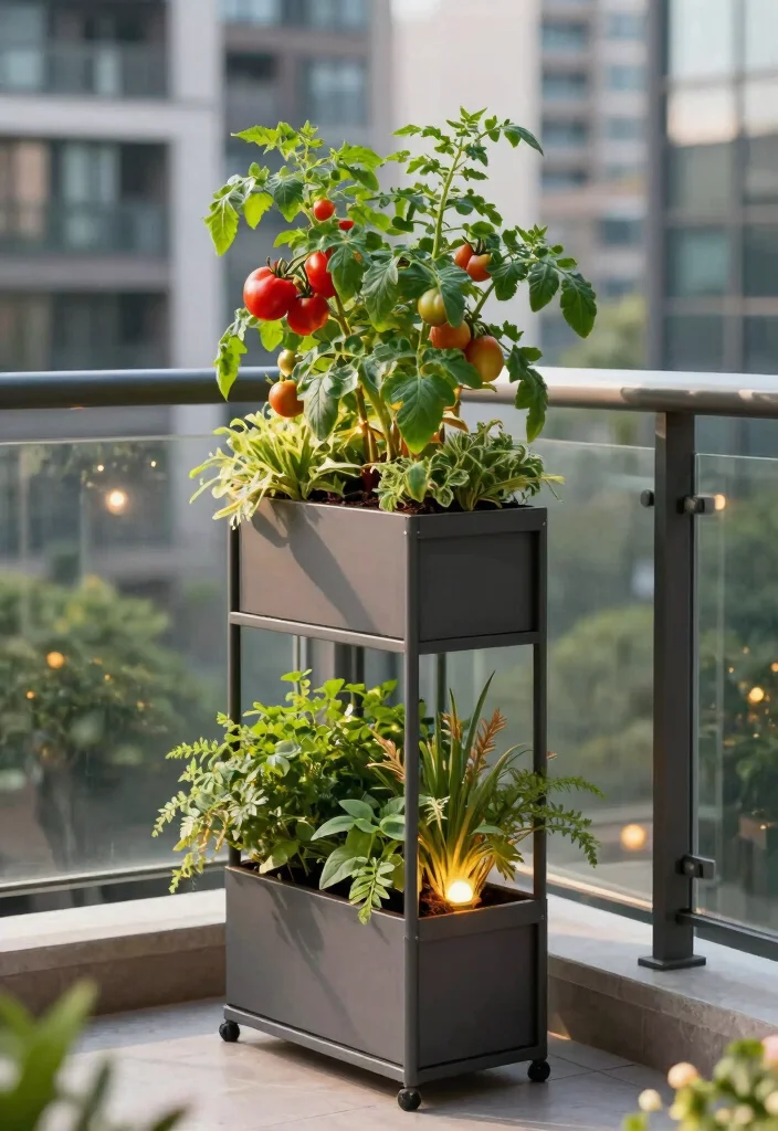 16 Tomato Planter Ideas That Maximize Growth - 13. Modern Tower Planters 1