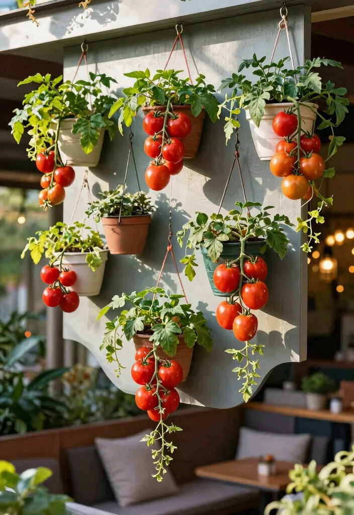 16 Tomato Planter Ideas That Maximize Growth - 15. Hanging Wall Planters 1