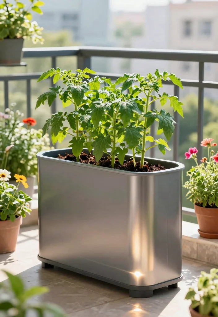 16 Tomato Planter Ideas That Maximize Growth - 16. Self-Watering Containers 1