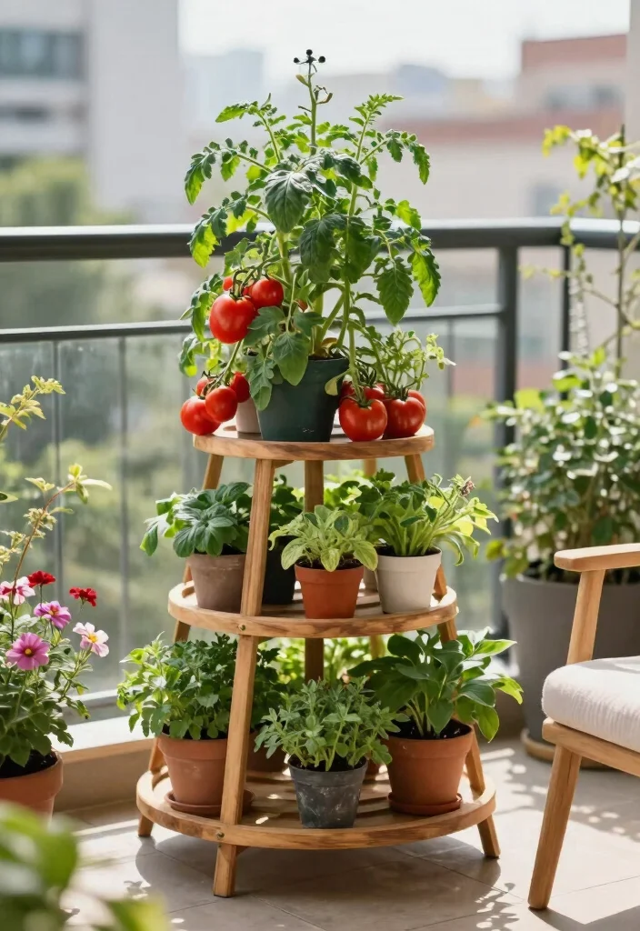 16 Tomato Planter Ideas That Maximize Growth - 5. Tiered Plant Stands 1