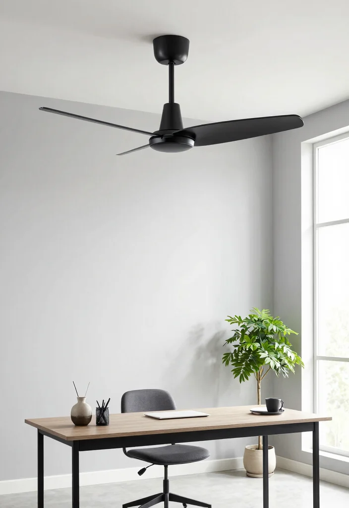 17 Fandelier Ceiling Fan Ideas With Modern Luxury Vibes - 2. Sleek Minimalist Design 1