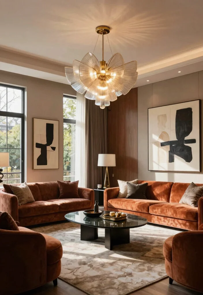 17 Fandelier Ceiling Fan Ideas With Modern Luxury Vibes - 9. Artistic Luxury 1