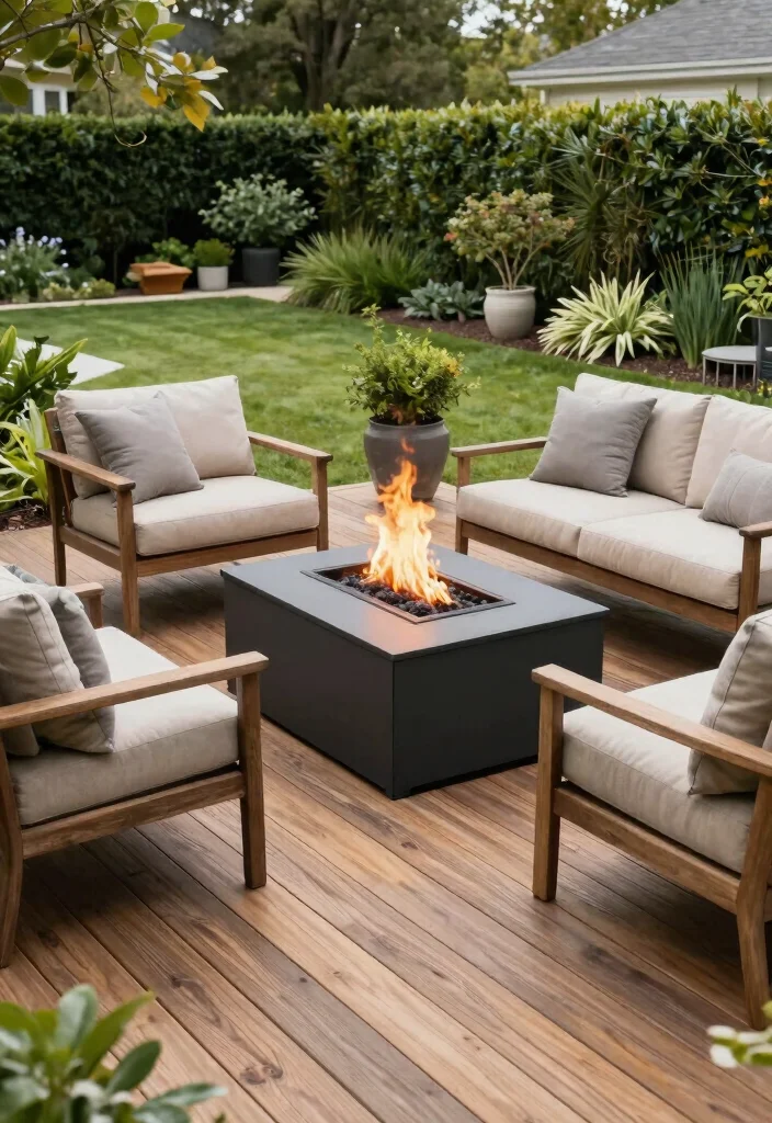 17 Fire Pit Patio Ideas That Bring Cozy Nights - 11. Elevated Fire Pit Deck 1