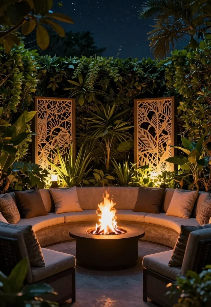 17 Fire Pit Patio Ideas That Bring Cozy Nights - 17. Enclosed Fire Pit Area 1