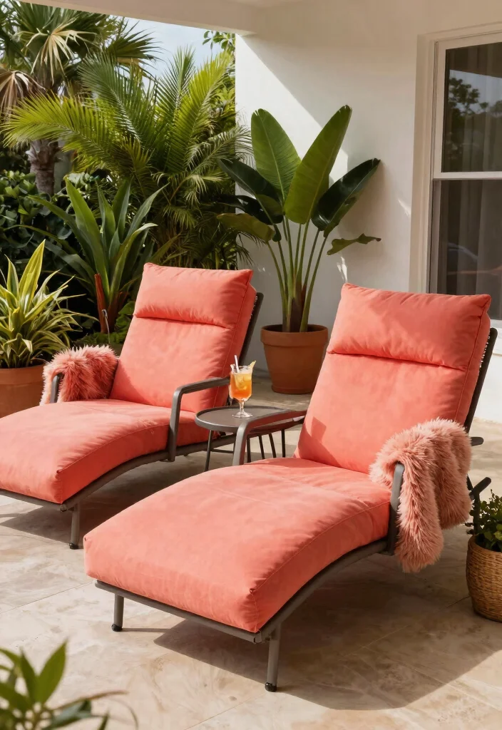17 Front Porch Chairs Ideas With Relaxing Charm - 13. Statement Lounge Chairs 1