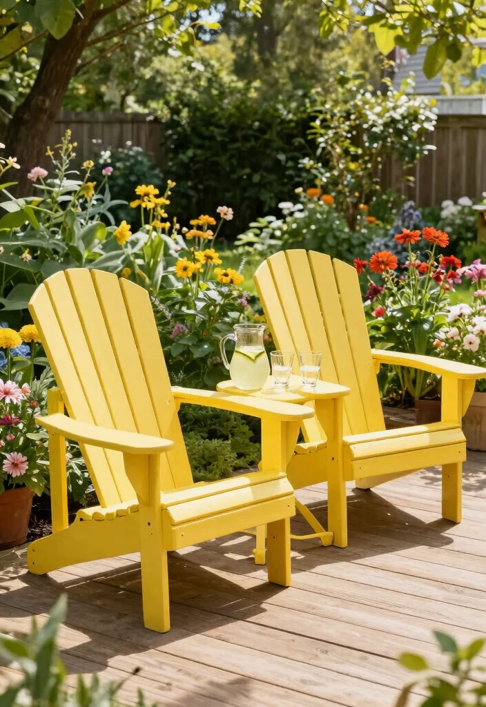 17 Front Porch Chairs Ideas With Relaxing Charm - 4. Adirondack Escape 1