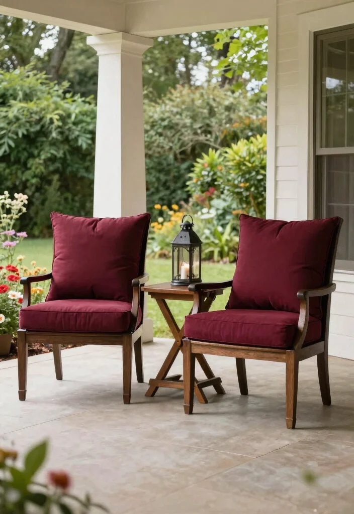 17 Front Porch Chairs Ideas With Relaxing Charm - 8. Elegant High-Back Chairs 1