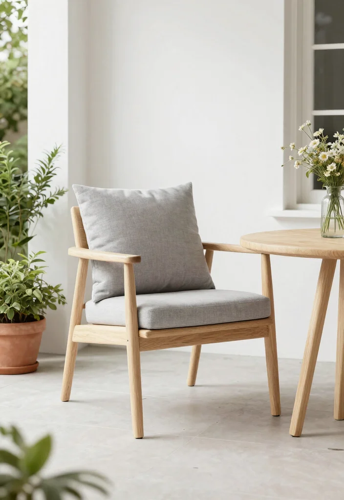 17 Front Porch Chairs Ideas With Relaxing Charm - 9. Minimalist Scandinavian Chairs 1