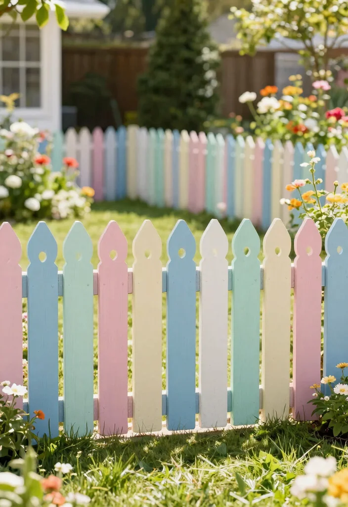 17 Front Yard Gates and Fences Ideas With Stunning Curb Appeal - 14. Picket Fencing with a Twist 1