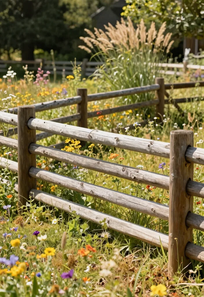17 Front Yard Gates and Fences Ideas With Stunning Curb Appeal - 6. Split Rail Fencing 1