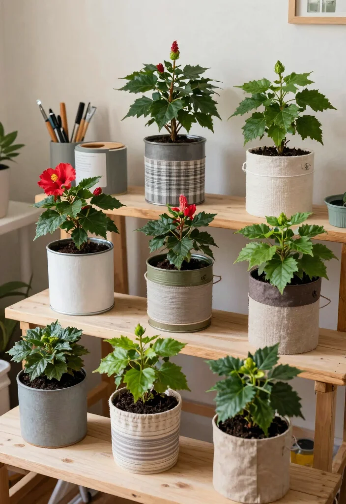 17 Hibiscus Planter Ideas With Tropical Beauty - 16. Unique DIY Planters 1