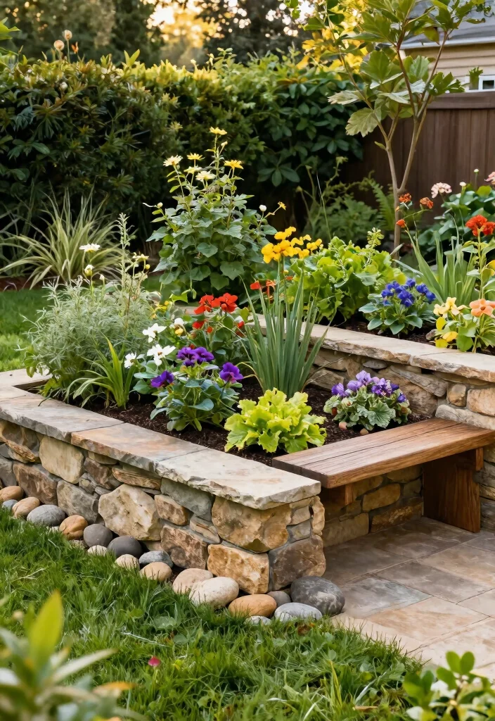 17 Outdoor Elevated Garden Beds Ideas With Smart Layouts - 2. Custom Built-In Raised Beds 1