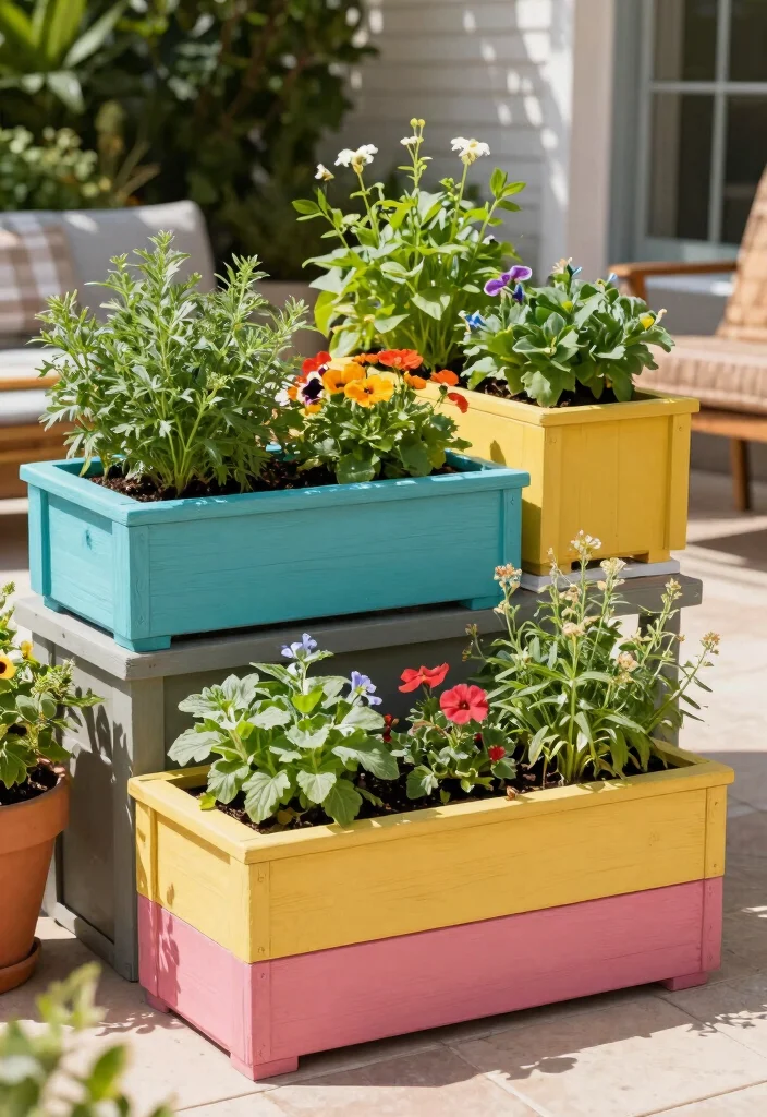 17 Outdoor Elevated Garden Beds Ideas With Smart Layouts - 4. Elevated Planter Boxes 1