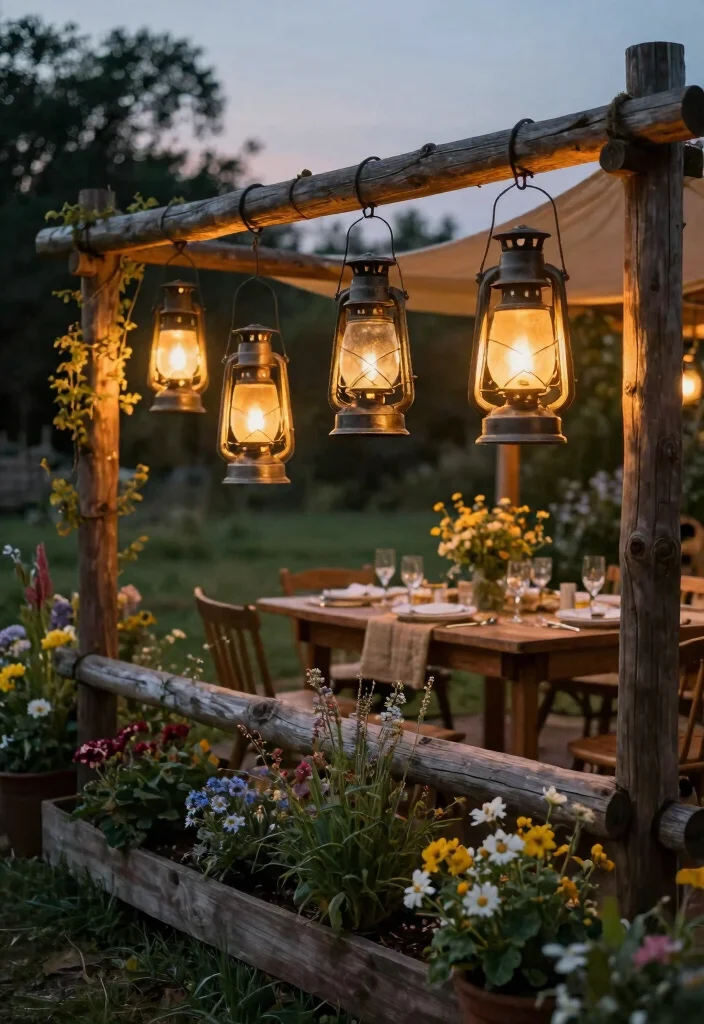 17 Outdoor Fence Lighting Ideas That Glow Beautifully - 4. Rustic Lanterns 1