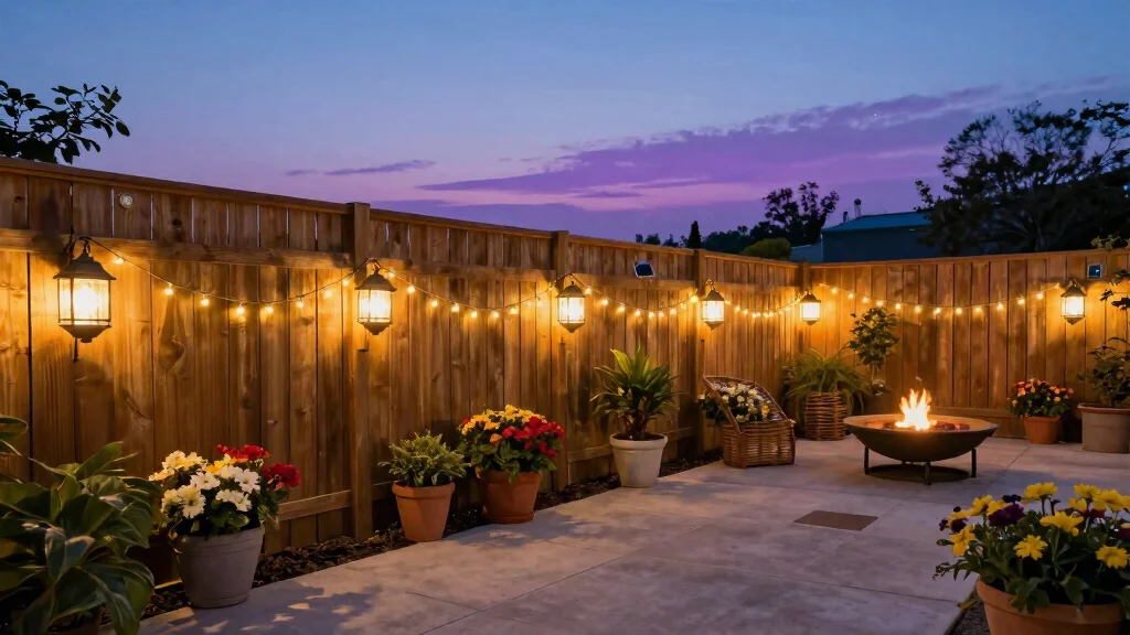 17 Outdoor Fence Lighting Ideas That Glow Beautifully