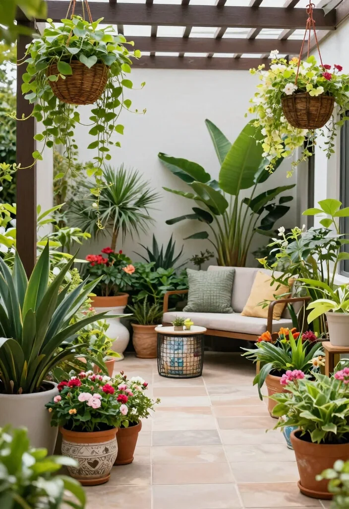 17 Patio Decor Ideas That Create a Cozy Outdoor Space - 10. Plant-Infused Decor 1