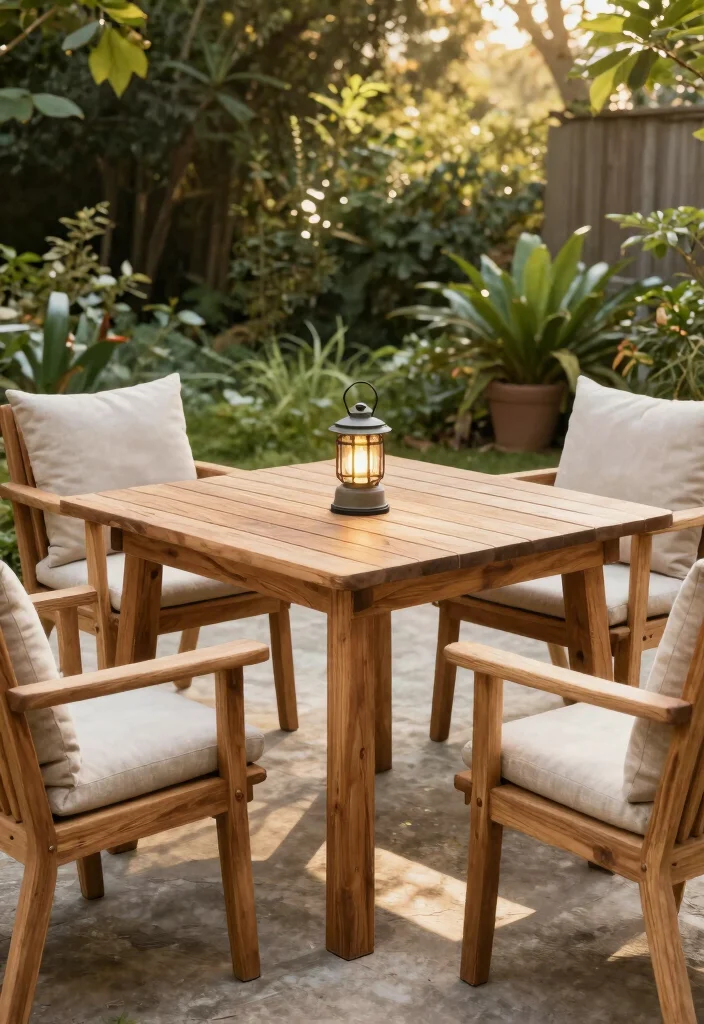 17 Patio Decor Ideas That Create a Cozy Outdoor Space - 2. Sustainable Outdoor Furniture 1