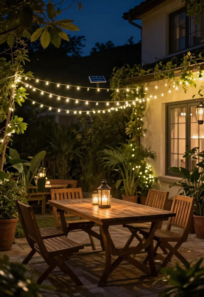 17 Patio Decor Ideas That Create a Cozy Outdoor Space - 3. Eco-Friendly Lighting Solutions 1